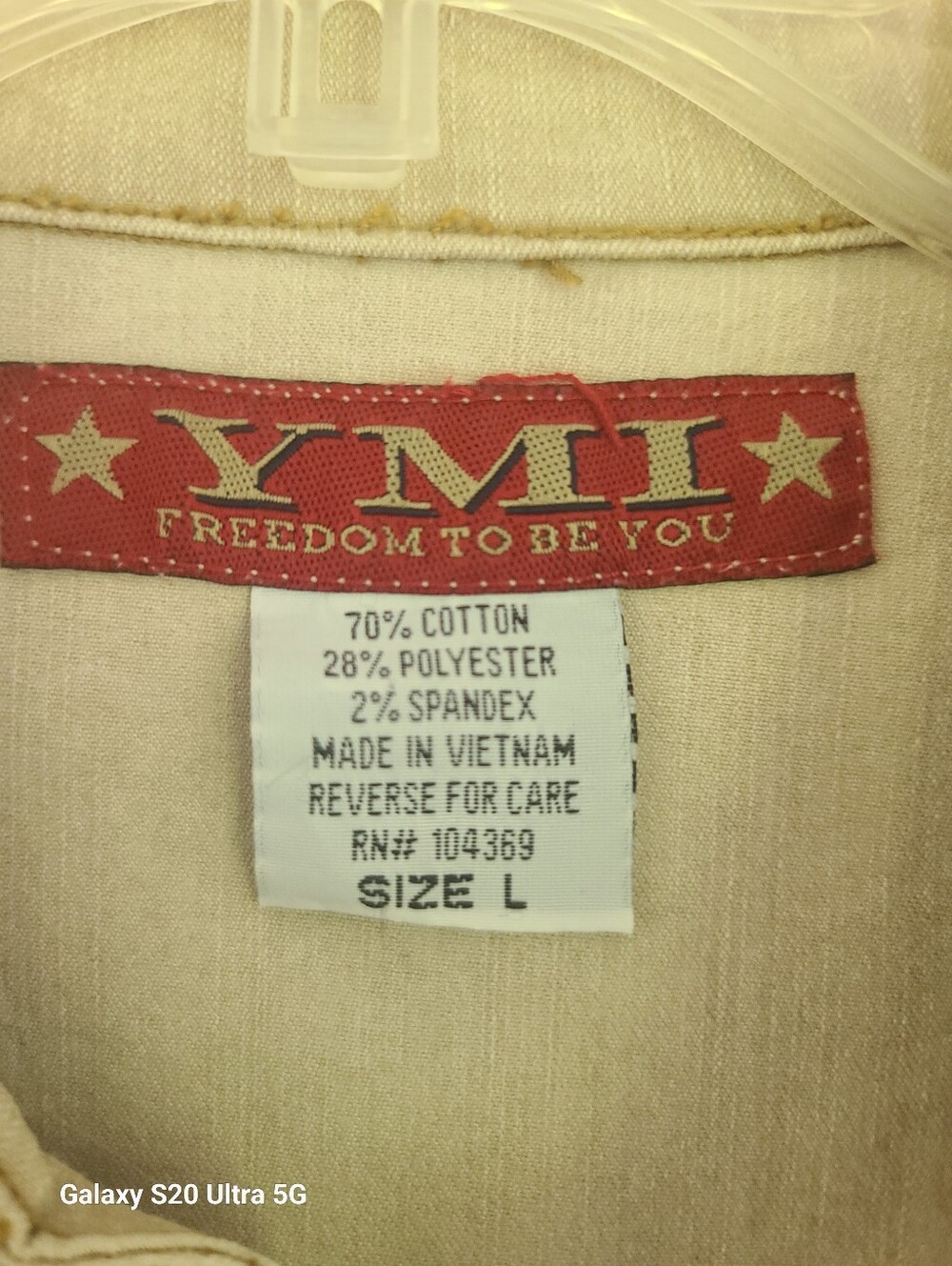 YMI Beige Jean Jacket - Picture 4 of 5
